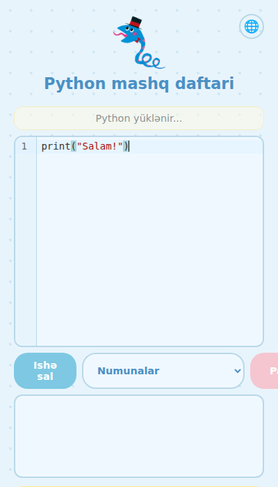 Python kodu yazılan ekran